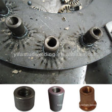 Internally Threaded Studs with ceramic ferrules for drawn arc stud welding